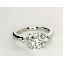 Afbeelding in Gallery-weergave laden, 1,35 Karaat Drie Stenen Echt Diamanten Verlovingsring Wit Goud 14K
