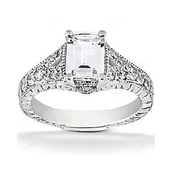 1,36 Ct. Echt Diamanten Verlovingsring Diamant Wit Goud