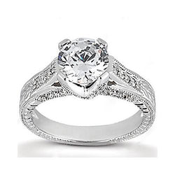 1.43 ct. G Si ronde diamanten verlovingsring gouden sieraden