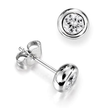 Afbeelding in Gallery-weergave laden, GIA-gecertificeerd Echte 1.80 Ct Bezel Set Ronde Diamanten Dames Stud Earring 14K Wit Goud

