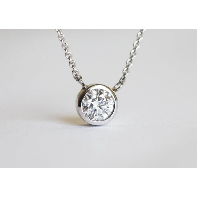1.5 ct Solitaire diamanten ring set hanger met ketting - harrychadent.nl