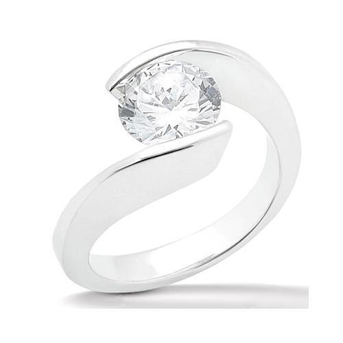 1.50 karaat diamanten solitaire ring wit goud 14K sieraden - harrychadent.nl