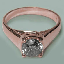 Afbeelding in Gallery-weergave laden, 1.50 karaat ronde briljante diamanten solitaire ring rosé goud
