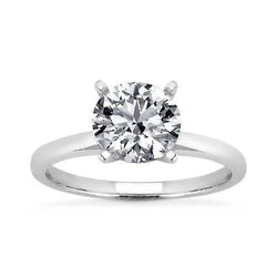 1.50 karaat ronde briljante diamanten solitaire ring vrouwen sieraden