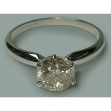 Afbeelding in Gallery-weergave laden, 1.50 karaat ronde diamanten solitaire verlovingsring sieraden
