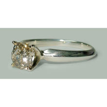 Afbeelding in Gallery-weergave laden, 1.50 karaat stralende diamanten solitaire verlovingsring wit goud 14k
