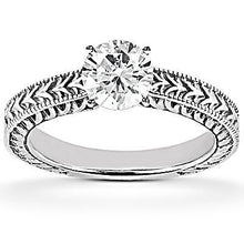 Afbeelding in Gallery-weergave laden, 1,50 Ct. Verlovingsring Set Echt Diamant Antieke Stijl Wit Goud 14K
