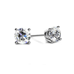 1,50 Karaat Echt Diamanten Oorknopjes 14K Damessieraden Van Wit Goud