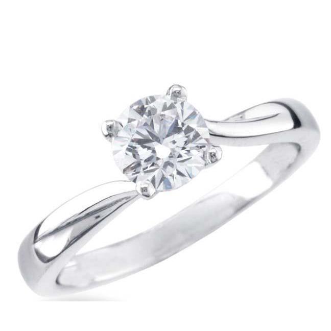 1,50 Karaat Echt Diamanten Solitaire Verlovingsring Wit Goud 14K