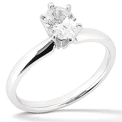 1,50 Karaat Ovale Solitaire Echt Diamanten Verlovingsring