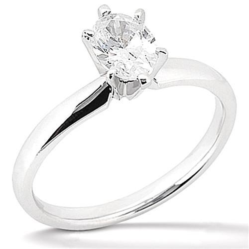 1,50 Karaat Ovale Solitaire Echt Diamanten Verlovingsring