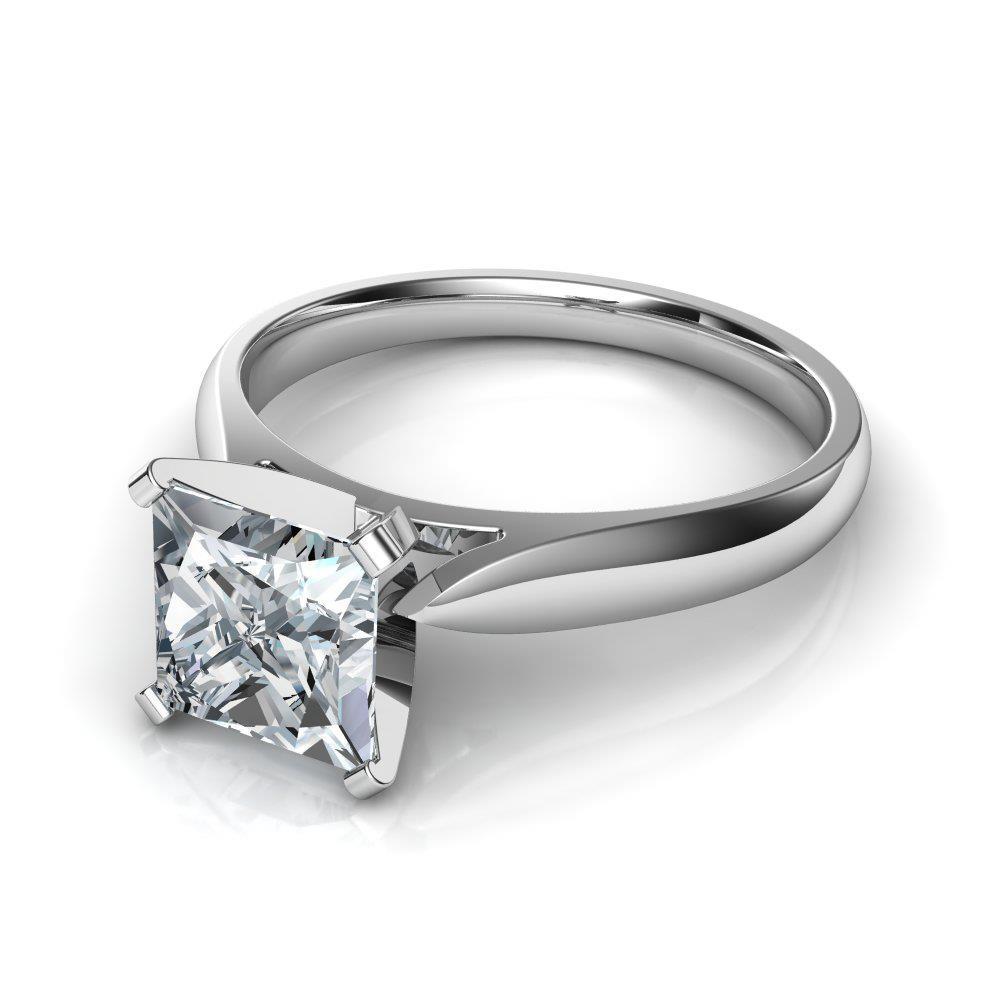 1,50 Karaat Solitaire Echt Diamanten Verlovingsring Wit Goud 14K