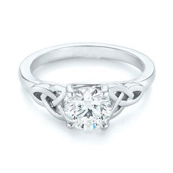 1,50 ct Rond Geslepen Solitaire Echt Diamanten Verlovingsring