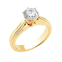 1.51 Karaat Diamanten Ring Solitaire Verloving Geel Goud 14K