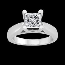 Afbeelding in Gallery-weergave laden, 1.51 karaat prinses diamanten solitaire ring 4 griffen in wit goud - harrychadent.nl
