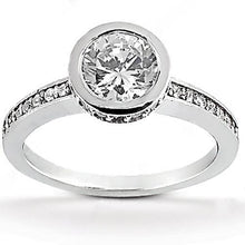 Afbeelding in Gallery-weergave laden, 1,55 Ct. Verborgen Halo Echt Diamonds Vrouwen Verlovingsring Met Accenten
