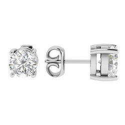 1,5 Karaat Ronde Echt Diamanten Oorbellen Dames Gouden Sieraden