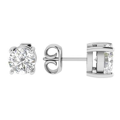 1,5 Karaat Ronde Echt Diamanten Oorbellen Dames Gouden Sieraden