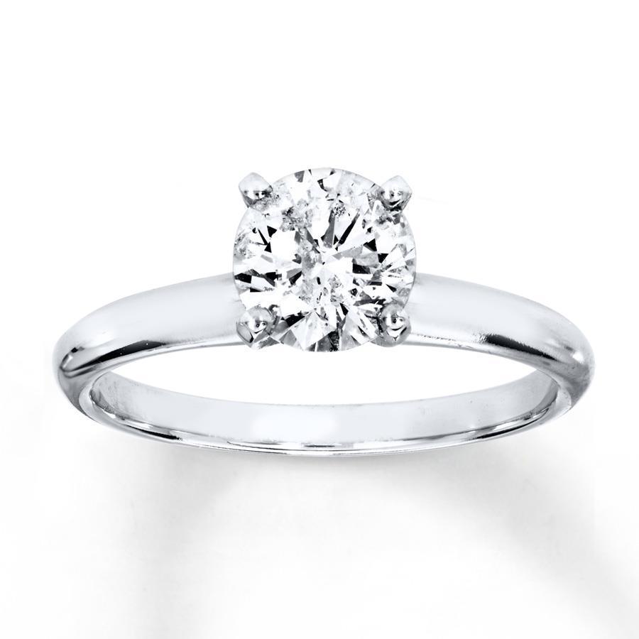 1,60 ct Sprankelende Solitaire Echt Diamanten Jubileumring Wit Goud