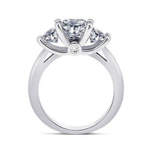 Afbeelding in Gallery-weergave laden, 1,71 Ct. Ronde Echt Diamanten 3 Stenen Jubileumring Witgouden Sieraden

