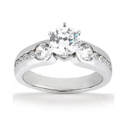1,75 Ct. Echt Diamanten Drie Stenen Stijl Ring Verlovingsjuwelen Nieuw