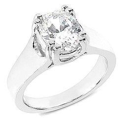 1,75 Karaat Solitaire Ovale Echt Diamanten Verlovingsring