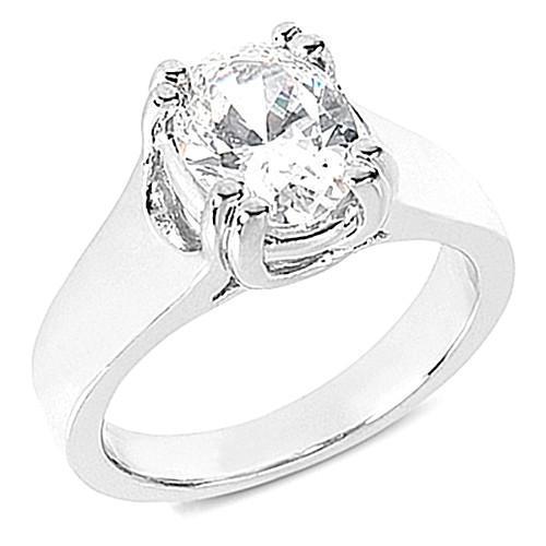 1,75 Karaat Solitaire Ovale Echt Diamanten Verlovingsring