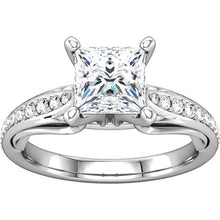 Afbeelding in Gallery-weergave laden, 1.79 ct princess &amp; round brilliant diamants anniversary ring nieuw
