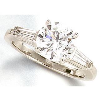 1,85 Karaat Drie Stenen Echt Diamanten Verlovingsjubileum Ring Sieraden Nieuw