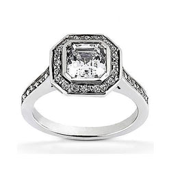 1 Karaat Asscher Echt Diamanten Ring