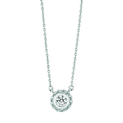 1 Karaat Echt Diamanten Hanger Wit Goud 14K