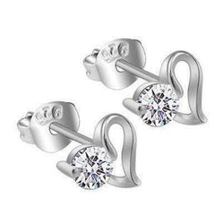 1 Karaat Echt Diamanten Oorknopjes Wit Goud 14K