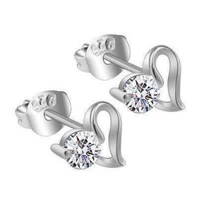 1 Karaat Echt Diamanten Oorknopjes Wit Goud 14K