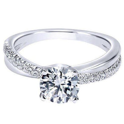 1 Karaat Ronde Echt Diamanten Jubileumring Wit Goud 14K