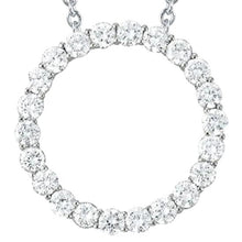 Afbeelding in Gallery-weergave laden, 2 Ct. Diamond Circle Of Love hanger ketting zonder ketting goud 14K - harrychadent.nl
