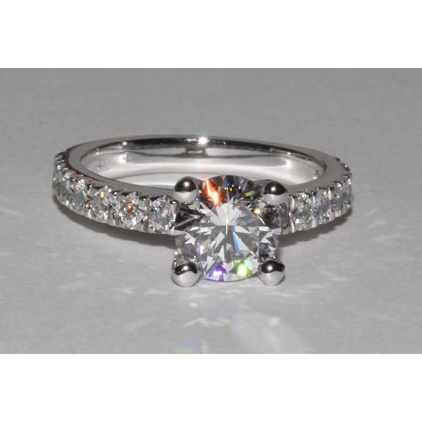 2 Kt. Prachtige sprankelende diamanten ring met accenten Sieraden Nieuw - harrychadent.nl