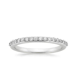 2 ct Ronde briljant geslepen Diamanten trouwring 14K witgoud