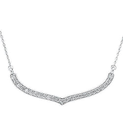 2 ct diamanten dames ketting 14K witgoud