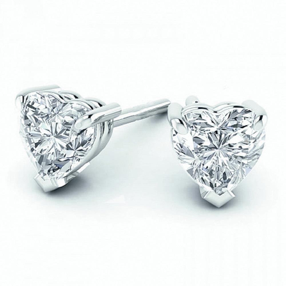 2 ct Heart Cut Diamond Women Stud Earring Solid White Gold Jewelry - harrychadent.nl