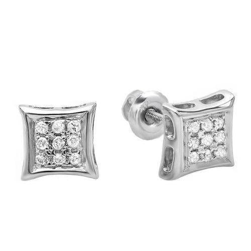 2 ct ronde diamanten oorbel 14k witgoud - harrychadent.nl