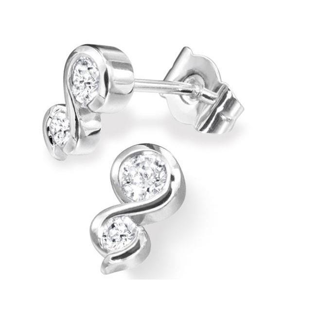 2 ct ronde diamanten oorbel met twee stenen - harrychadent.nl