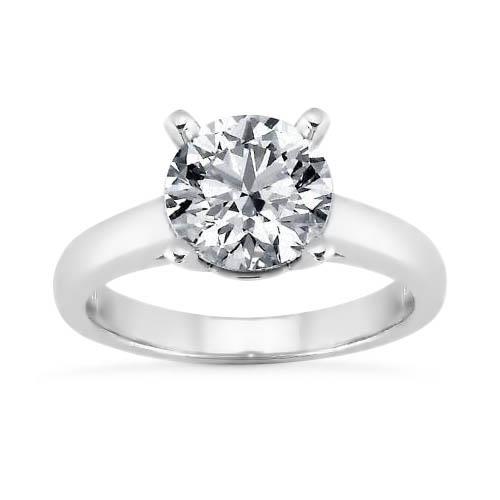 2 ct ronde diamanten vrouwen bruiloft solitaire ring