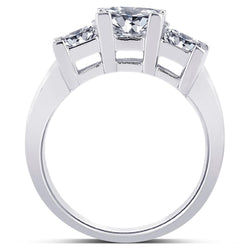 2 karaat diamanten drie stenen trouwdag ring Princess Cut