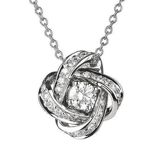 2 karaat diamanten hanger ketting dames gouden sieraden - harrychadent.nl