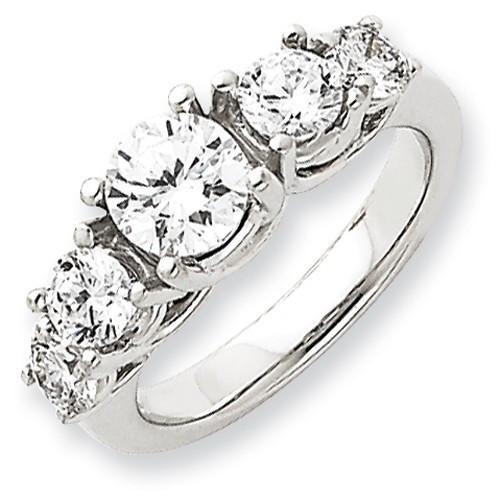 2 karaat diamanten jubileumring dames wit goud 14K sieraden - harrychadent.nl