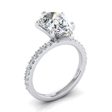 Afbeelding in Gallery-weergave laden, 2 karaat diamanten ring vrouwen wit goud 14K Solitaire met accent - harrychadent.nl
