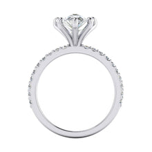 Afbeelding in Gallery-weergave laden, 2 karaat diamanten ring vrouwen wit goud 14K Solitaire met accent - harrychadent.nl
