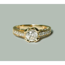 Afbeelding in Gallery-weergave laden, 2 karaat diamanten sieraden verlovingsring geel goud

