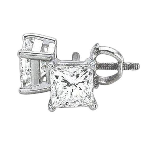 2 karaat prinses diamanten oorknopjes paar goud - harrychadent.nl