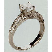 Afbeelding in Gallery-weergave laden, 2 karaat vintage stijl diamanten verlovingsring wit goud 14K - harrychadent.nl

